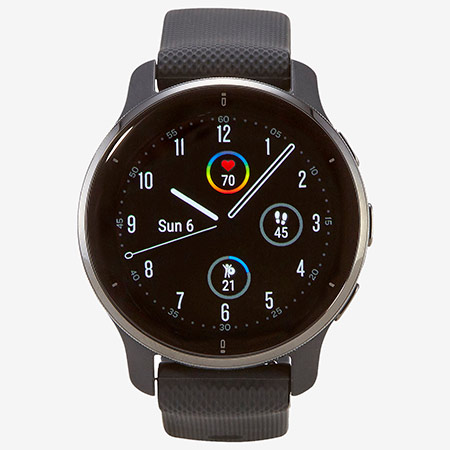 Garmin Venu 2 Plus van boven gezien